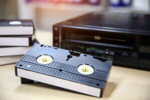 VHS lejátszó és kazetta